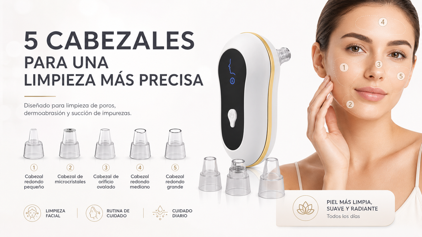 REMOVEDOR DE PUNTOS NEGROS VERAE™ | LIMPIEZA FACIAL PROFUNDA EN CASA