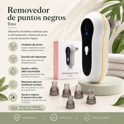 REMOVEDOR DE PUNTOS NEGROS VERAE™ | LIMPIEZA FACIAL PROFUNDA EN CASA